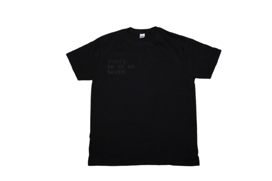 BLACK 00 47 00 TEE.
